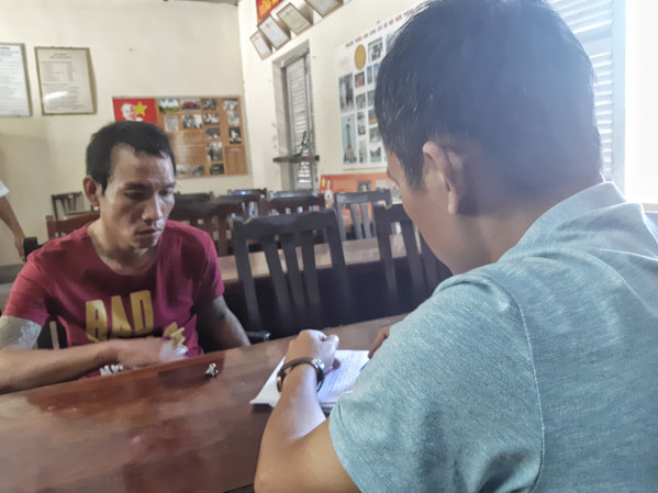Đối tượng tàng trữ trái phép chất ma túy bị lực lượng BĐBP bắt giữ tại xã Phước Hưng, huyện Long Điền ngày 10-1-2019.