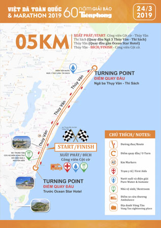 Sơ đồ đường chạy 5km