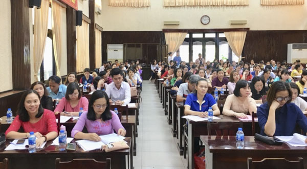 Quang cảnh buổi tập huấn.