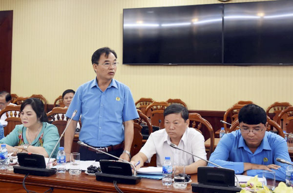 Ông Nguyễn Đức Ý, Chủ tịch Công đoàn Các KCN đề xuất xây dựng nhà ở và thiết chế văn hóa cho công nhân lao động.