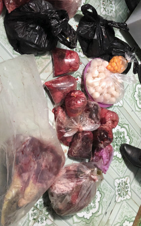 Tang vật thu giữ tại hiện trường.  