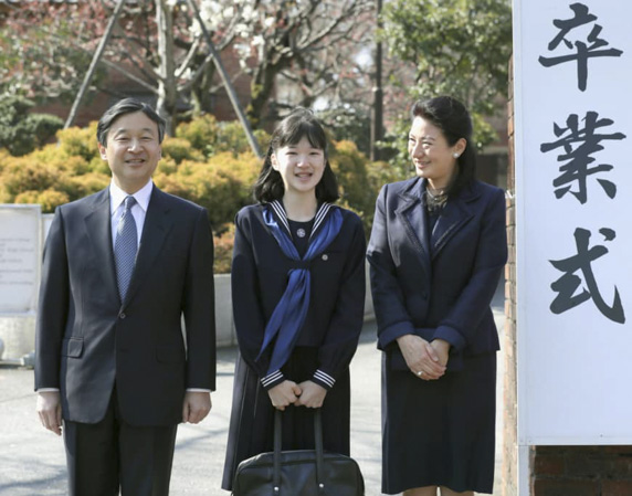 Gia đình Thái tử Naruhito năm 2017. Ảnh: Kyodo