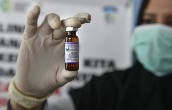 Vắc xin phòng sởi. (Nguồn: AFP)