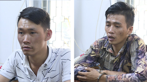 Đối tượng Đỗ Thanh Liêm (trái)  và Dương Thanh Luân.
