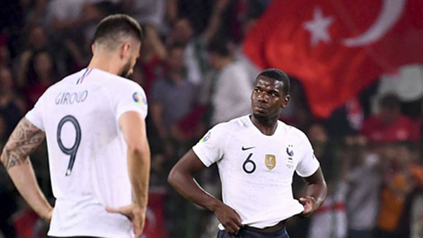 Đương kim vô địch World Cup Pháp bại trận 0-2 trước Thổ Nhĩ Kỳ.