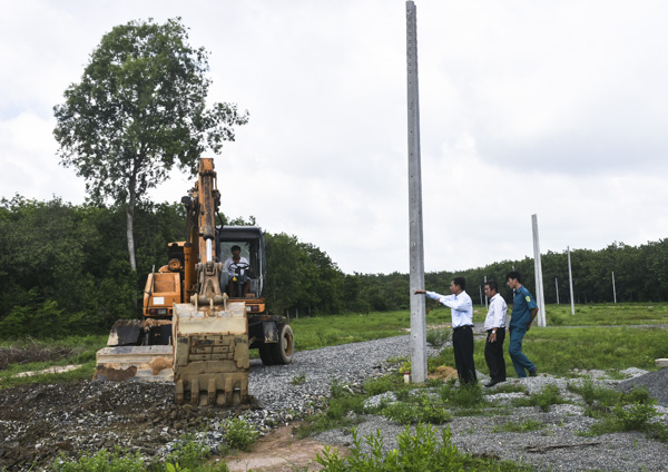 Cưỡng chế công trình vi phạm tại phường Hắc Dịch, TX. Phú Mỹ.