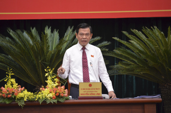 Ông Nguyễn Hồng Lĩnh phát biểu chỉ đạo về nội dung phân lô, tách thửa.