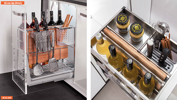 Giá chai lọ giao thớt inox nan              Giá chai lọ gia vị inox hộp