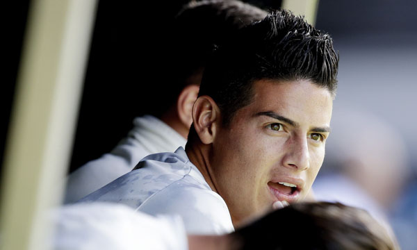 James Rodriguez rất thoải mái trên ghế dự bị ở Balaidos.