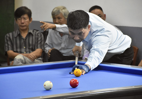 VĐV thi đấu ở nội dung Carom 1 băng.