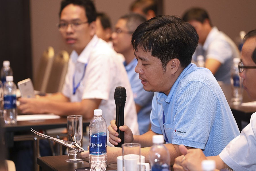 Phần hỏi đáp trao đổi kinh nghiệm tại hội thảo. (Ảnh: Trainor)