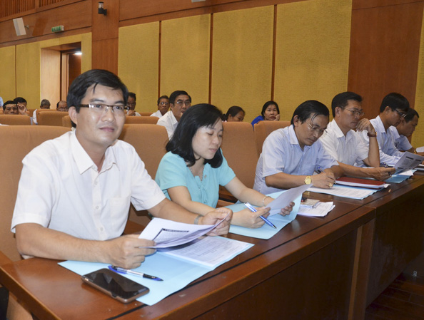 Các đại biểu dự hội nghị. 