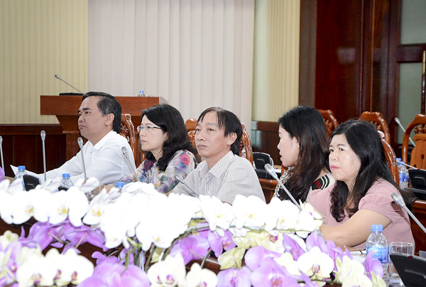 Các sở, ngành, địa phương tham dự tại điểm cầu BR-VT.
