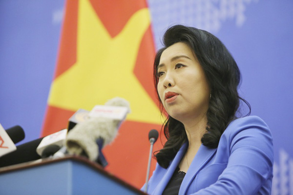 Người phát ngôn Bộ Ngoại giao Lê Thị Thu Hằng.