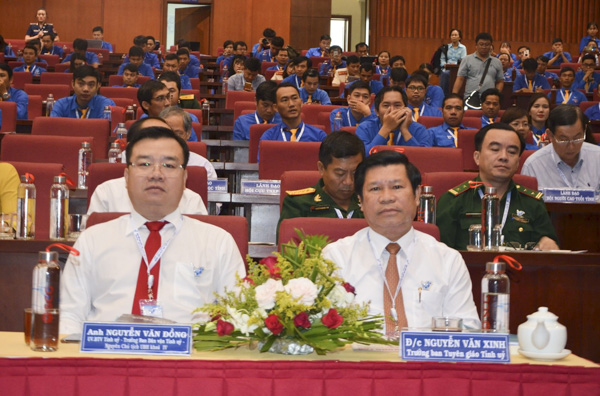 Lãnh đạo các Ban của Tỉnh ủy tham dự Đại hội. 