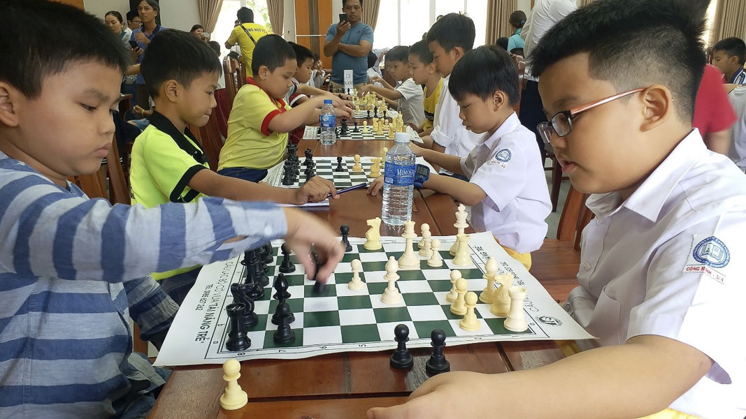 Trận đấu của các kỳ thủ nam.