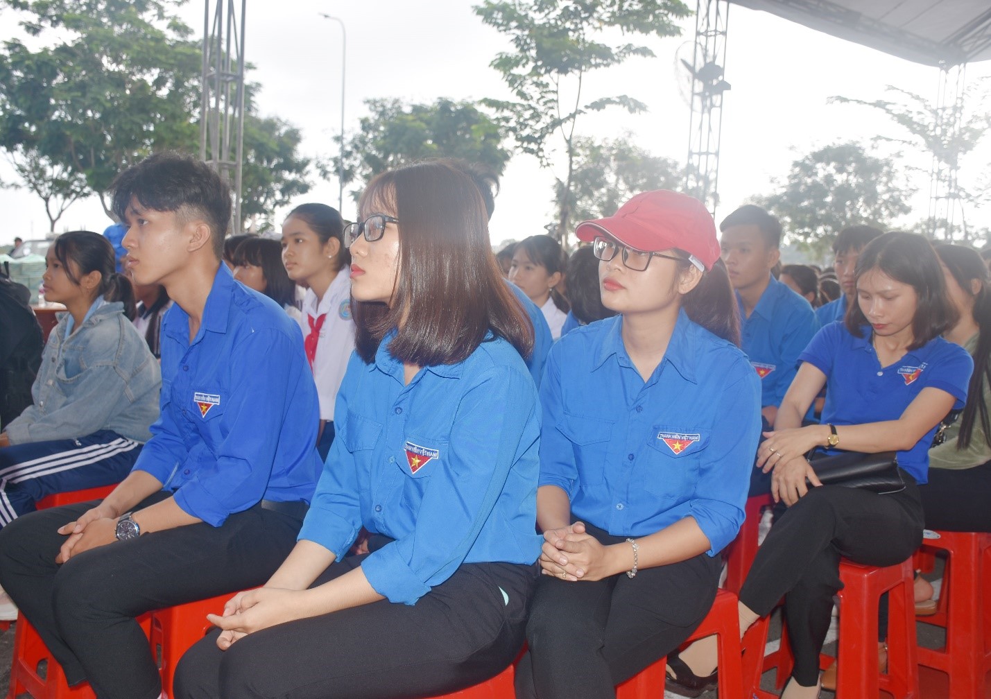 ĐVTN tham gia ngày hội “Thanh niên với văn hóa giao thông”.