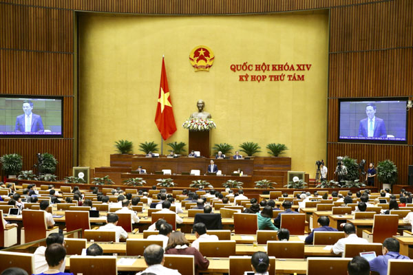 Quang cảnh Kỳ họp thứ 8, Quốc hội khóa XIV.