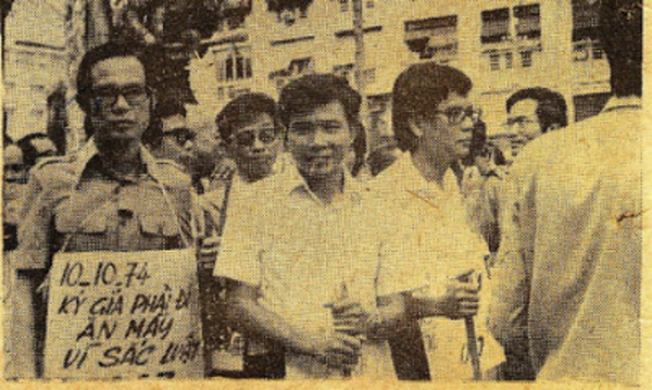 Cuộc biểu tình “Ngày Ký giả đi ăn mày” do Tô Nguyệt Đình làm tổng chỉ huy. 