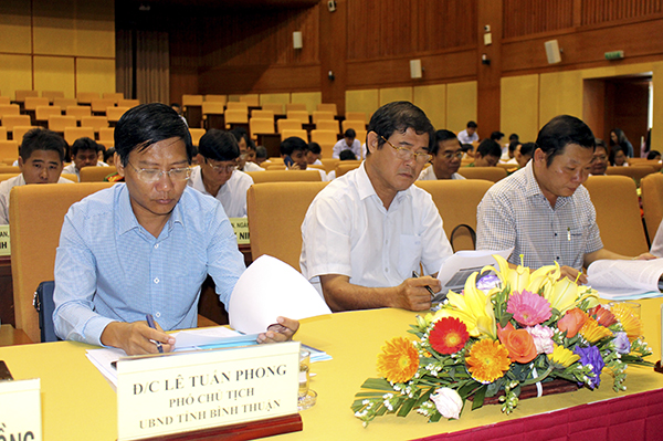 Đại diện lãnh đạo các tỉnh thuộc lưu vực sông Đồng Nai tham dự hội nghị.