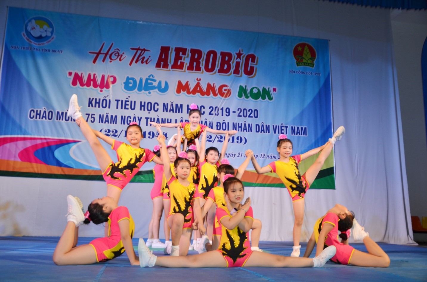 Phần dự thi của Trường TH Bình Minh.