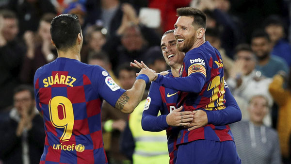 Messi - Suarez - Griezmann đang là bộ ba toàn diện nhất châu Âu. 