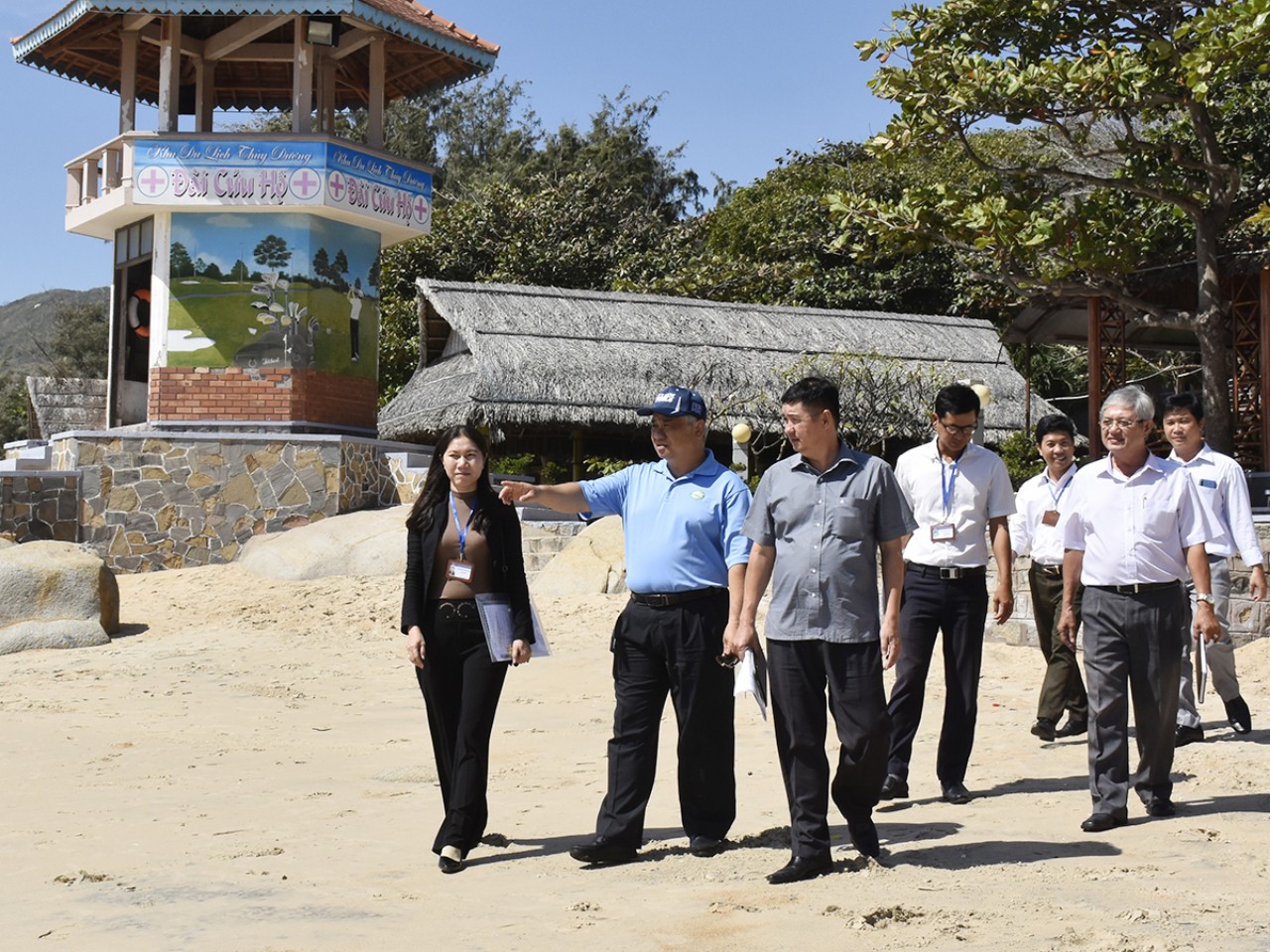 Thanh tra Sở Du lịch thực tế KDL Thùy Dương.