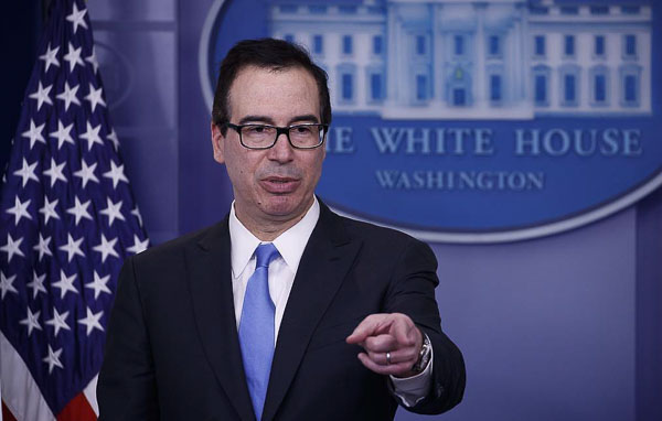 Bộ trưởng Tài chính Mỹ Stephen Mnuchin. (Nguồn: EPA)