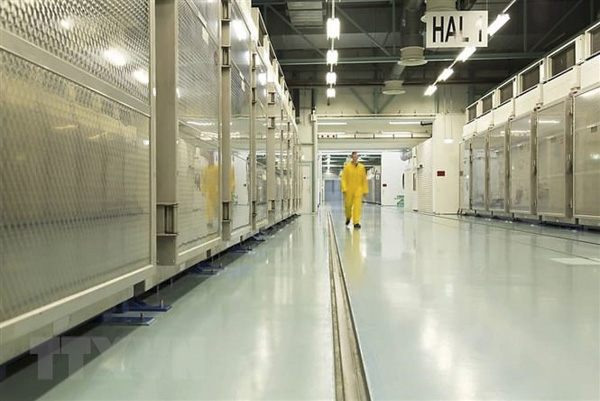 Bên trong cơ sở làm giàu urani Fordo của Iran ở thành phố miền Bắc Qom. (Nguồn: AFP)