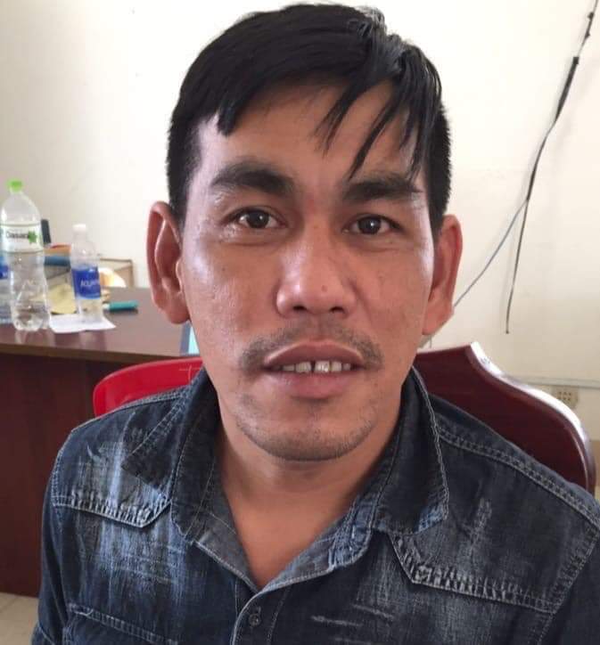 Mai Thành Em tại cơ quan công an.