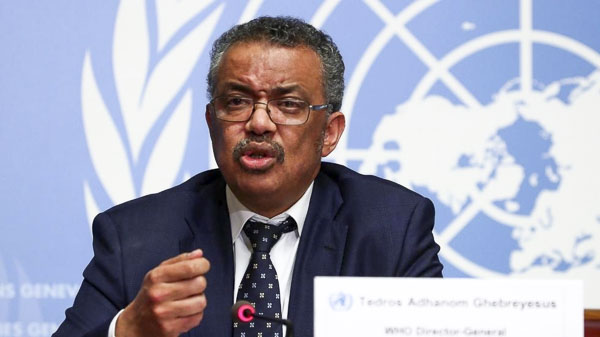 Tổng Giám đốc WHO Tedros Adhanom Ghebreyesus khuyến cáo các quốc gia thực hiện  các biện pháp kiềm chế và kiểm soát nghiêm ngặt dịch COVID-19. 