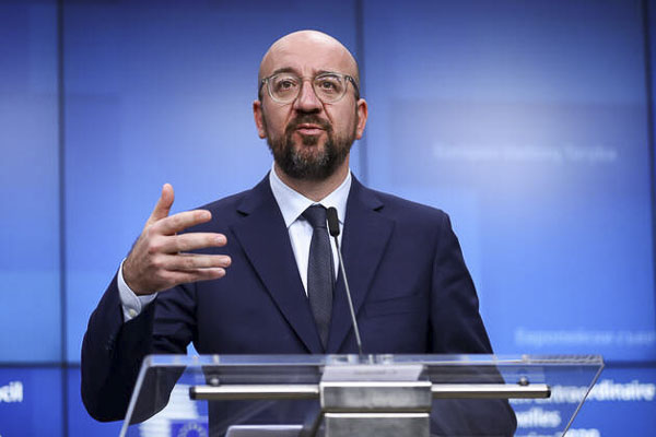 Chủ tịch Ủy ban châu Âu Charles Michel. 