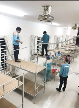 Nhà mạng Viettel lắp đặt wifi miễn phí tại khách sạn Minh Đạm.