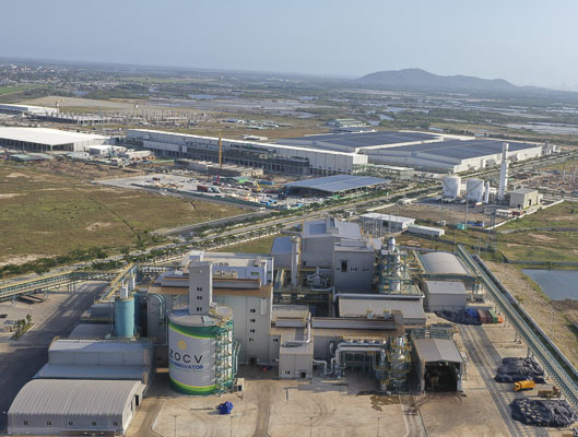 KCN chuyên sâu Phú Mỹ 3, TX. Phú Mỹ đã hoàn thiện hệ thống xử lý nước thải tập trung. Ảnh: ĐINH HÙNG