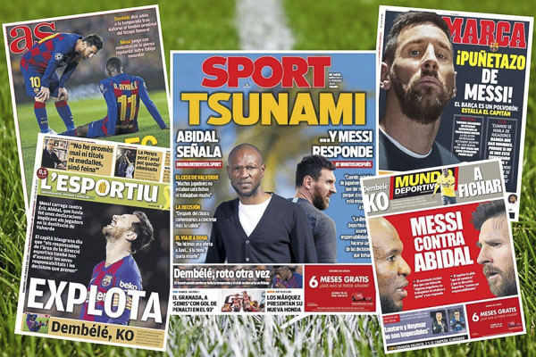 Báo giới coi hành động phản pháo của Lionel Messi như một vụ nổ lớn, một cơn sóng thần.