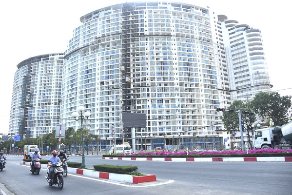 Dự án chung cư Gateway trên đường 3/2, Phường 10, TP. Vũng Tàu do Tổng Công ty CP Đầu tư Phát triển Xây dựng - DIC Corp làm chủ đầu tư. Ảnh: THÀNH MỸ.