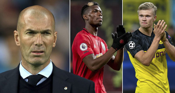 Zidane muốn có sự phục vụ của Pogba và Haaland.