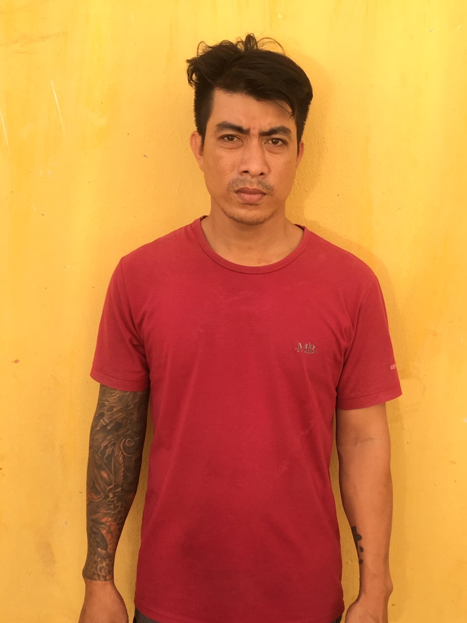 Võ Minh Toàn sau khi bị bắt giam.