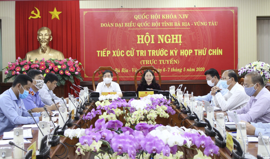 Các đại biểu tham dự hội nghị tại điểm cầu tỉnh BR-VT. Ảnh: HUYỀN TRANG