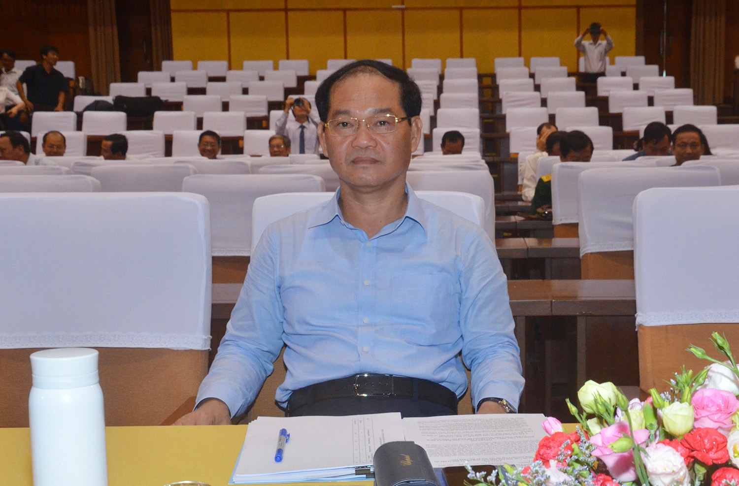 Ông Mai Ngọc Thuận, Ủy viên Ban Thường vụ Tỉnh ủy, Phó Chủ tịch HĐND tỉnh tham dự hội nghị.