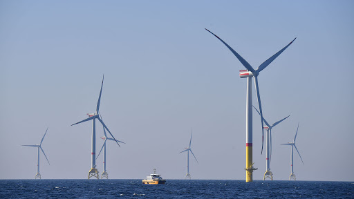 Tuabin gió tại Biển Baltic, miền Bắc nước Đức. 