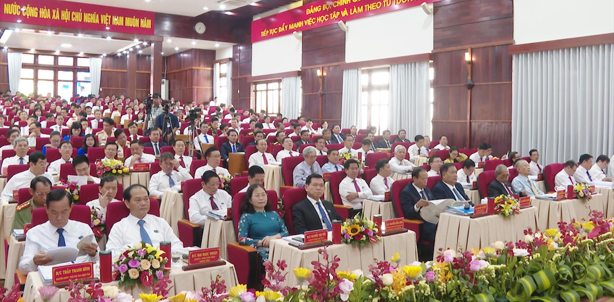 Các đại biểu dự Đại hội Đại biểu Đảng bộ TX. Phú Mỹ lần thứ VI, nhiệm kỳ 2020-2025.