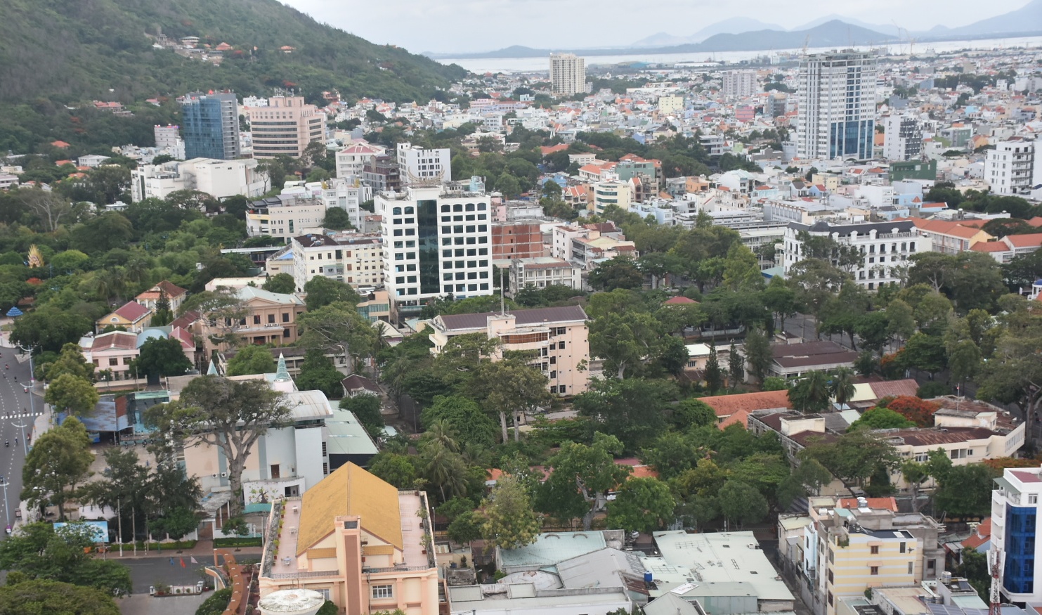 Khu đất “vàng” nhìn từ trên cao.