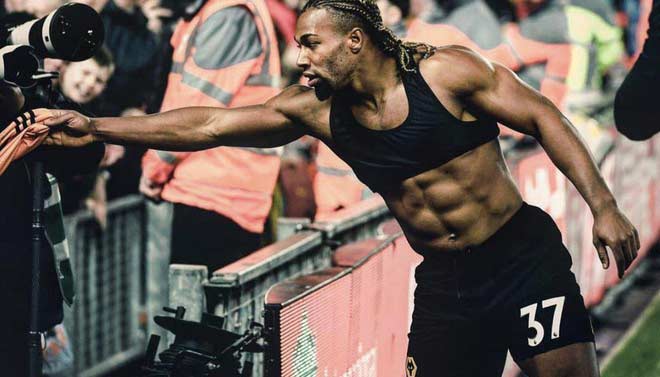 Adama Traore có cơ bắp cực “khủng” lẫn tốc độ tốt hàng đầu trong các cầu thủ tấn công ở Premier League.