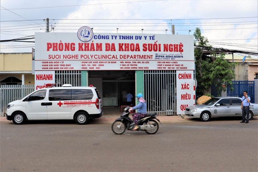 Phòng khám đa khoa Suối Nghệ (thôn Đức Mỹ, xã Suối Nghệ, huyện Châu Đức) chuyên cung cấp dịch vụ y tế khám chữa bệnh đa khoa đạt tiêu chuẩn chất lượng tốt nhất cho người dân.