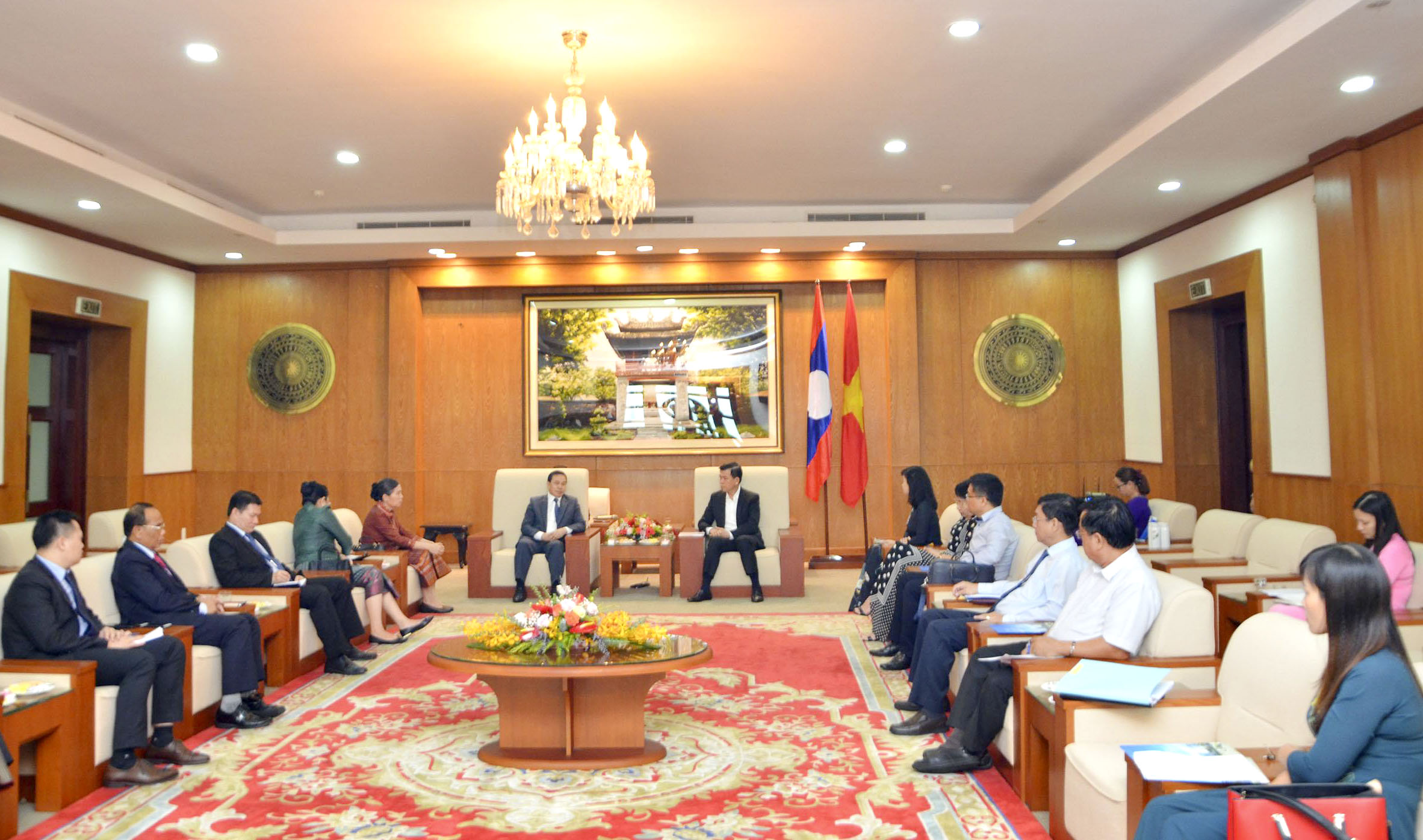 Quang cảnh buổi tiếp.
