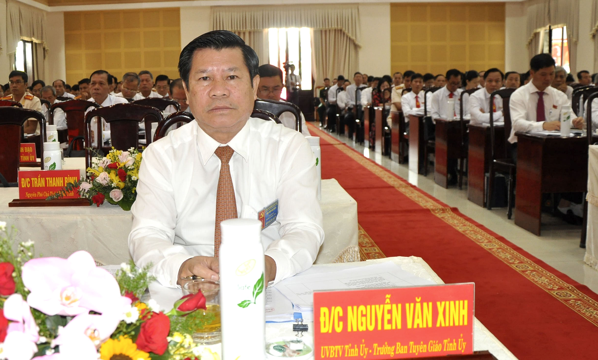 Đồng chí Nguyễn Văn Xinh, Ủy viên Ban thường vụ Tỉnh ủy, Trưởng Ban Tuyên giáo Tỉnh ủy dự Đại hội. 