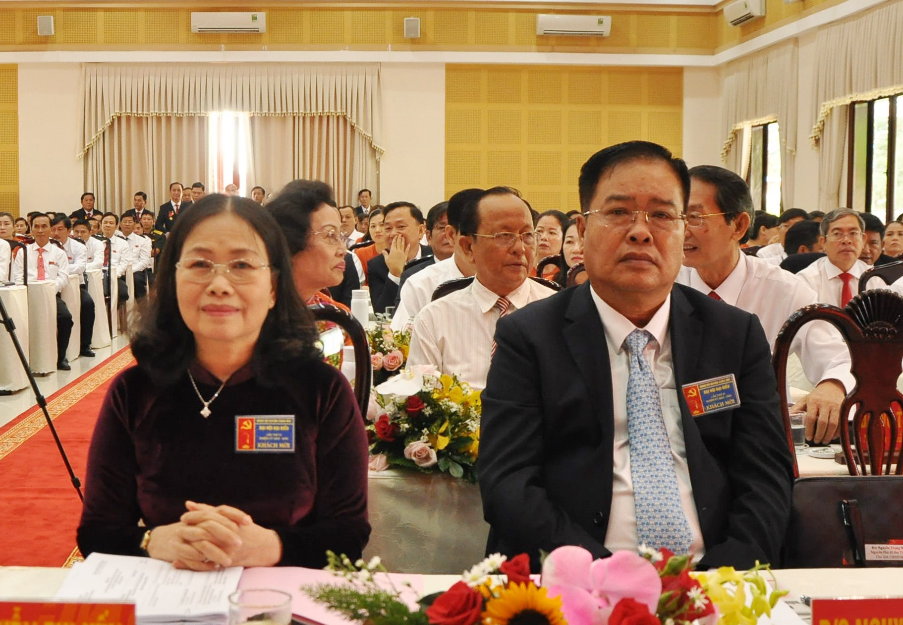 Đồng chí Nguyễn Thị Yến, Phó Bí thư Thường trực Tỉnh ủy, Trưởng Đoàn ĐBQH tỉnh dự Đại hội.