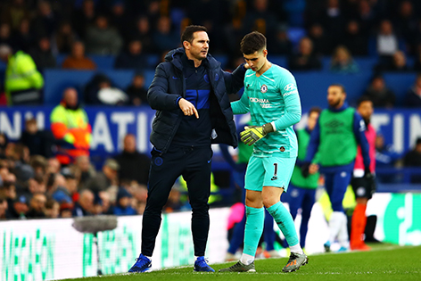 Màn trình diễn yếu kém của Kepa khiến HLV Lampard lo lắng.