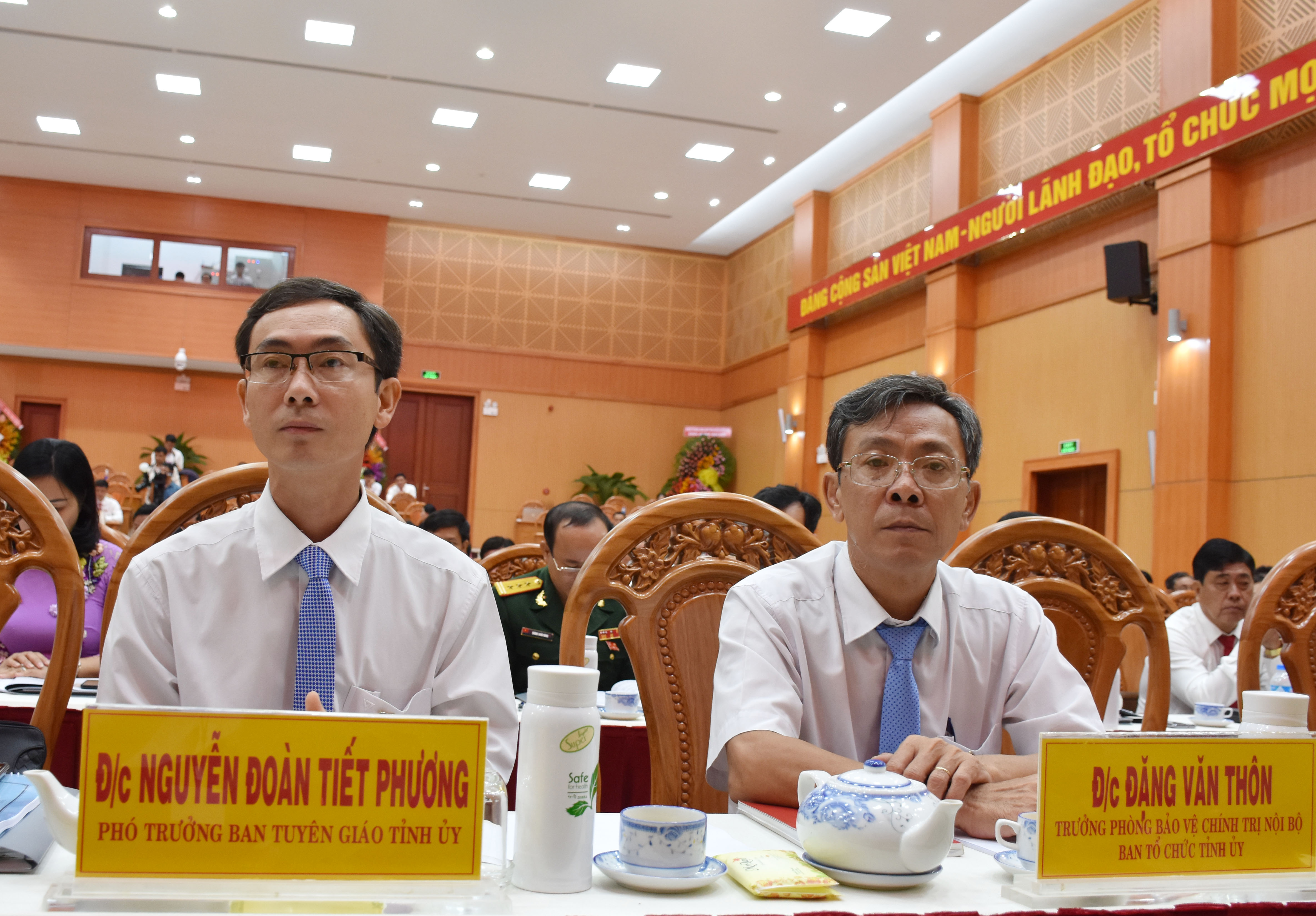 Đại diện các ban Đảng của Tỉnh ủy tham dự phiên trù bị Đại hội.